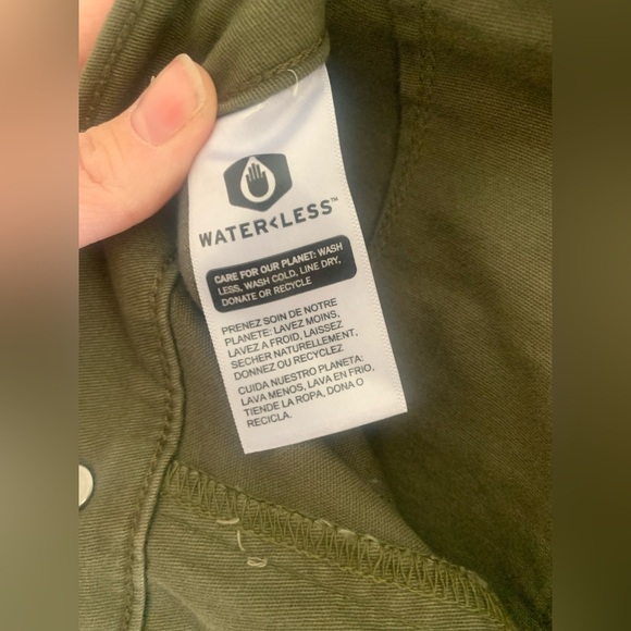 Womens Levi’s Olive Green Utility Straight Lose Fit Cargo Grunge Skater Pants 27 - Picture 4 of 7